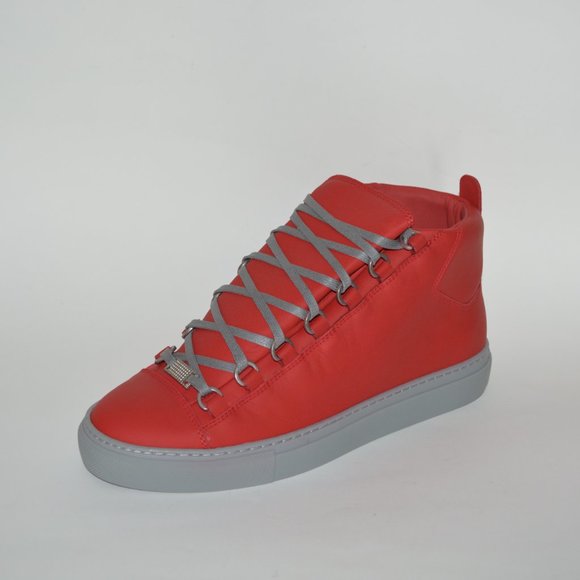 NEW BALENCIAGA HITOP LEATHER SNEAKERS US 6 EU 39 MENS - Picture 1 of 9